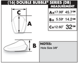 Zero Gravity Double Bubble Windscreen for 2004-06 Yamaha YZF-R1 models - Clear - 16-539-01