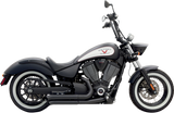 Bassani Pro-Street Exhaust System for 2006-15 Victory models - Black - 6V23DB