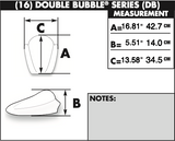 Zero Gravity Double Bubble Windscreen for 2017-18 Kawasaki EX650 Ninja 650 - Dark Smoke - 16-208-19