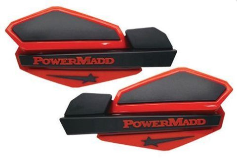 PowerMadd 34202 Star Series Handguard - Red/Black