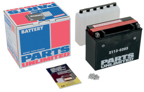 Parts Unlimited AGM Maintenance-Free Battery - YTX24HL-BS
