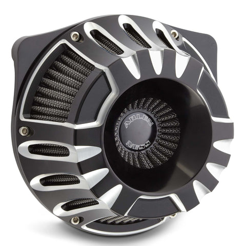 Arlen Ness Inverted Series Air Cleaner Kit for 2017-22 Harley M8 models - Contrast Cut/Deep Cut - 18-917