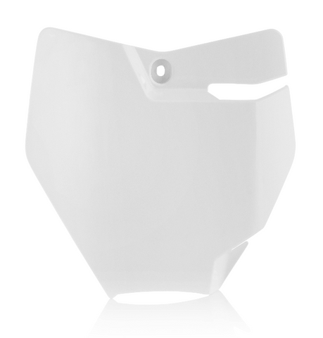 Acerbis Number Plate for 2016-21 KTM 65 SX - White - 2449400002