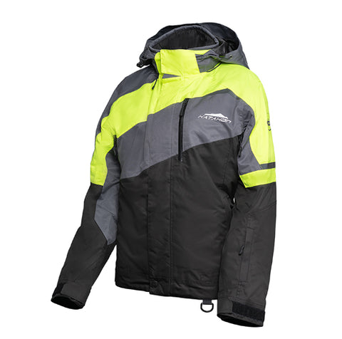 Katahdin Gear Recon Jacket for Women - Black/Grey/Hi-Viz-Yellow - Large