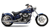 Cobra USA 3 inch Slip-On Mufflers for Harley Softail models - Chrome - 6003
