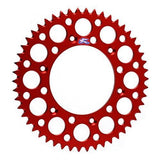 Renthal Ultralight Rear Sprocket - 520 Chain Pitch x 49 Teeth - Red - 154U-520-49GRRD