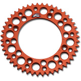 Renthal Ultralight Grooved Rear Sprocket - 428 Chain Pitch x 48 Teeth - Orange - 441U-428-48GPOR