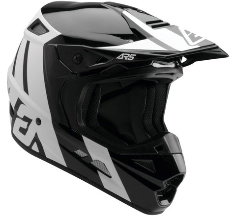Answer Racing AR5 Crypto Motocross Helmet - Black/White