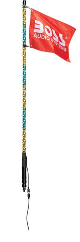 Boss Audio App-Controlled 6 Foot 360 RGB LED Chasing Whips - XP6