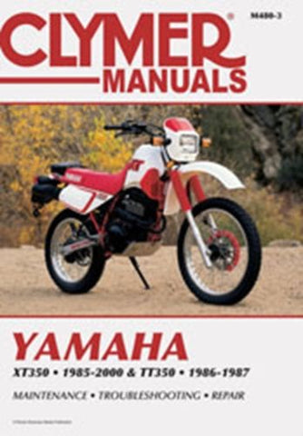Clymer M4803 Service & Repair Manual for 1985-00 Yamaha XT350 and TT350