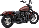 Cobra USA El Diablo 2-into-1 Exhaust for 2018 Harley Softail Models - Black - 6479B