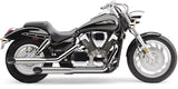 Cobra USA Slash Cut Slip-On Mufflers for 2004-09 Honda VTX1300C - Chrome - 1180SC