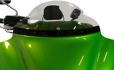 Klock Werks Flare Windshield for 2009-14 Kawasaki Vaquero/Voyager - 9 inch - Tint