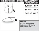Zero Gravity SR Series Windscreen for 2009-14 Yamaha YZF-R1 models - Light Smoke - 20-541-19
