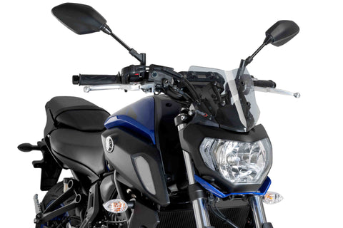 Puig New Generation Sport Windscreen for Yamaha MT-07 - Smoke - 9666H