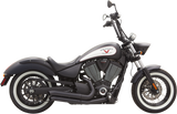 Bassani Pro-Street Exhaust System for 2006-15 Victory models - Black - 6V23DB
