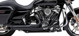 Cobra Turnout Exhaust System for 2017-22 Harley FL Touring models - Black - 6271B