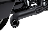 Cobra Turnout Exhaust System for 2017-22 Harley FL Touring models - Black - 6271B