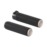 Arlen Ness Fusion Series Grips for Harley - Titanium - Knurled - 07-338