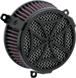 Cobra USA Air Cleaner Kit for 2000-17 Harley Dyna / Softail Models - Cross/Black - 606-0102-02B