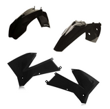 Acerbis Standard Replacment Plastics Kit for 2005-07 KTM EXC models - Black - 2071130001