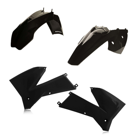Acerbis Standard Replacment Plastics Kit for 2005-07 KTM EXC models - Black - 2071130001