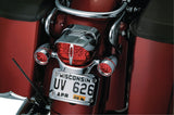Kuryakyn 9008 - Taillight Cover without Slots for Harley-Davidson Models with Conventional Fender Mounted Taillights - Chrome