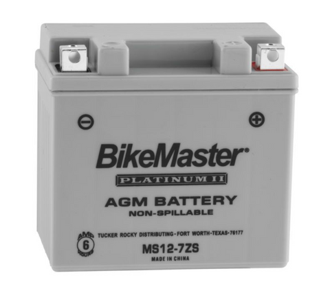 Bike Master AGM Platinum II Battery - 12 Volts - MS12-7ZS