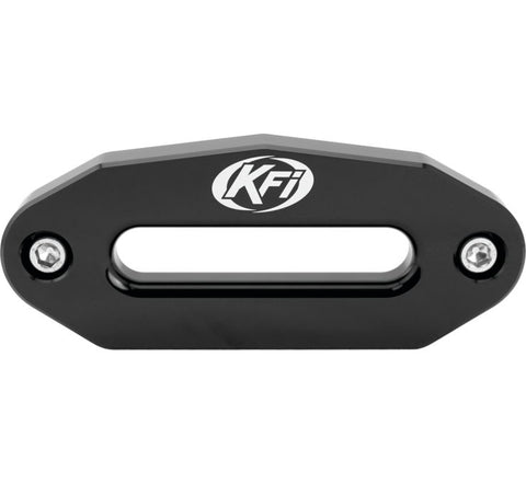 KFI Products Aluminum Hawse Fairlead - 6 Inch Wide Bolt Battern for UTV - Black - UTV-HAW-BLK