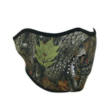 ZANHeadgear Neoprene Half Face Mask - Forest Camo - WNFM238H