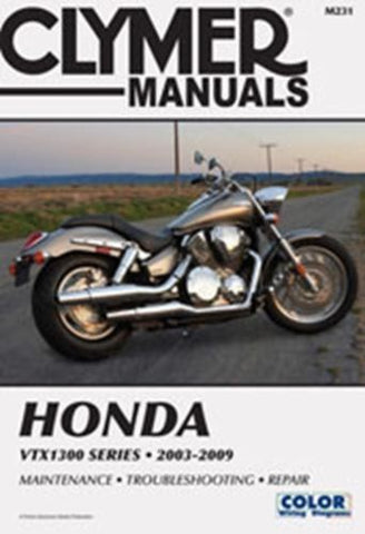Clymer M231 Service & Repair Manual for 2003-09 Honda VTX1300 Models