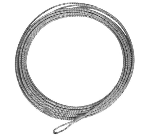 QuadBoss Replacement Winch Steel Wire Cable - 50 Feet x 1/4 Inch - CABLE 50X1/4