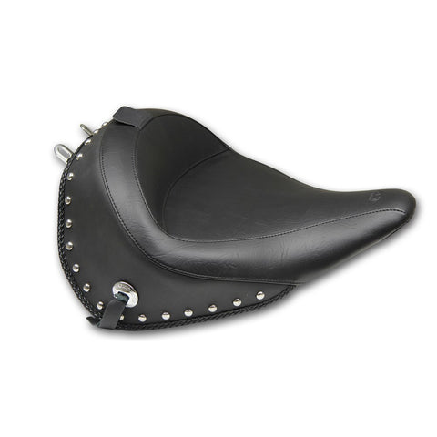Mustang Wide Solo Seat with Backrest for 2016-17 Harley Heritage Classic FLSTC - 79915