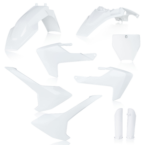 Acerbis Full Replacement Plastics Kit for 2017-21 Husqvarna TC65 - White - 2731980002