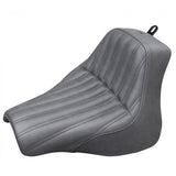 Saddlemen Renegade Solo Seat for 2018-22 Harley Softail Fat Bob - Black/Knuckle - 818-28-0023