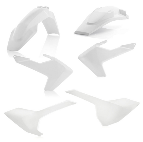 Acerbis Standard Replacment Plastics Kit for 2016-18 Husqvarna FC/TC models - White - 2462610002