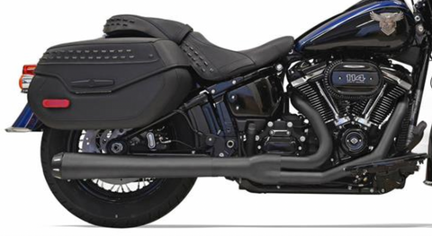 Bassani Road Rage Exhaust System for 2018-22 Harley Softail Heritage Classic - Black - 1S91RB