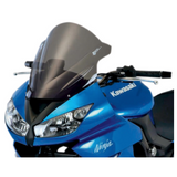 Zero Gravity Double Bubble Windscreen for 2009-11 Kawasaki EX650C Ninja 650R - Light Smoke - 16-204-02