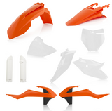 Acerbis Full Replacement Plastics Kit for 2018-22 KTM 85 SX - Orange/White - 2686027118