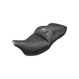 Saddlemen Roadsofa Heated 2-Up Seat for 2008-22 Harley FL Touring models - Black/Carbon Fiber - 808-07B-185HCT