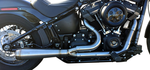 Trask Assault Full Exhaust System for 2018-22 Harley Softail models - Brushed Steel - TM-5052