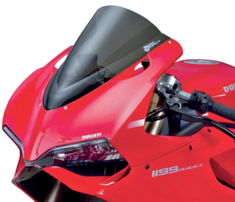 Zero Gravity Double Bubble Windscreen for 2011-14 Ducati Panigale 1199 - Light Smoke - 16-738-02