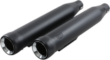 Cobra USA Neighbor Hater Mufflers for 1991-18 Harley Dyna Models - Black - 6045B