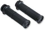Kuryakyn Riot Grips for Harley Dyna / Electra / Road Models - Satin Black - 3582