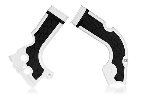 Acerbis X-Grip Frame Guards for Honda CRF 250R/450R - White/Black - 2374241035