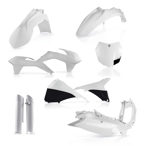 Acerbis Full Replacement Plastics Kit for 2013-14 KTM SX / SX-F models - White - 2314330002