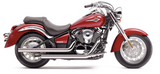 Cobra USA Dragster Exhaust System for 2006-20 Kawasaki VN900 Vulcan Classic - Chrome - 4618T