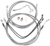 Burly Brand Braided Steel Cable/Line Kit for 2008-13 Harley FLH/FLT - B30-1095