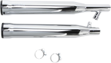 Cobra USA RPT Slip-On Mufflers for Harley Softail - Chrome - 6050