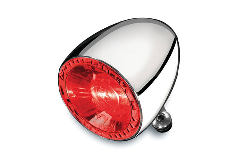Kuryakyn Bullet 1000 Marker Light - Rear - Chrome-Red Halo/Red Signal - 2860